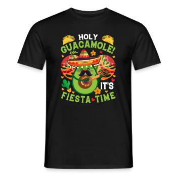 Avocado Holy Guacamole Mexikanisch Fiesta - Männer T-Shirt - Schwarz - Vorne - AI Model Male 178 light (178cm)