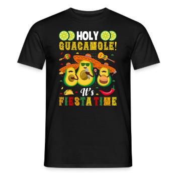Avocado Holy Guacamole Mexikanisch Fiesta - Männer T-Shirt - Schwarz - Vorne - AI Model Male 178 light (178cm)