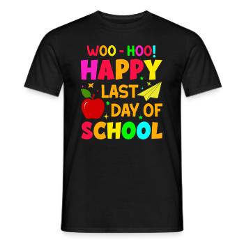 Dernier jour d’école Remise des diplômes Vacances d’été Elèves - T-shirt homme - noir - Devant - AI Model Male 178 light (178cm)