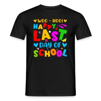 Last day of school Graduation Summer Holidays Pupils - Men's T-Shirt - black - Front - AI Model Male 178 light (178cm)