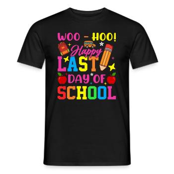 Last day of school Graduation Summer Holidays Pupils - Men's T-Shirt - black - Front - AI Model Male 178 light (178cm)