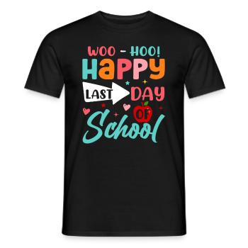 Last day of school Graduation Summer Holidays Pupils - Men's T-Shirt - black - Front - AI Model Male 178 light (178cm)