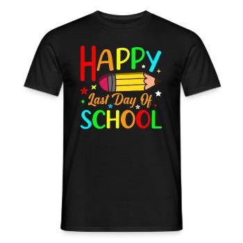 Letzter Schultag Abschluss Sommerferien Schüler - Männer T-Shirt - Schwarz - Vorne - AI Model Male 178 light (178cm)