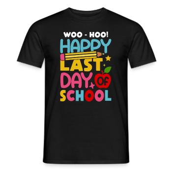 Letzter Schultag Abschluss Sommerferien Schüler - Männer T-Shirt - Schwarz - Vorne - AI Model Male 178 light (178cm)