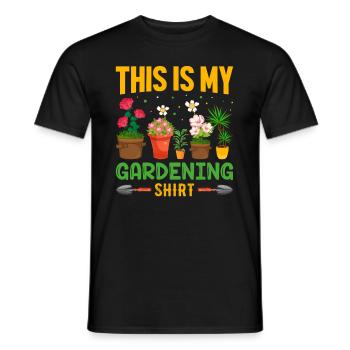 Jardiner avec chaque graine, je voyais mon - T-shirt homme - noir - Devant - AI Model Male 178 light (178cm)
