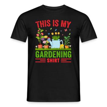 Jardiner avec chaque graine, je voyais mon - T-shirt homme - noir - Devant - AI Model Male 178 light (178cm)