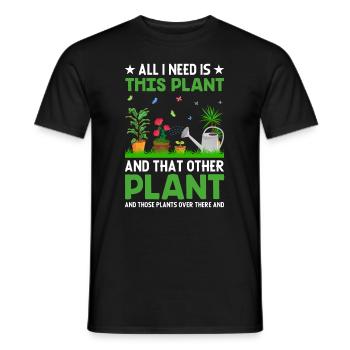 Jardiner avec chaque graine, je voyais mon - T-shirt homme - noir - Devant - AI Model Male 178 light (178cm)
