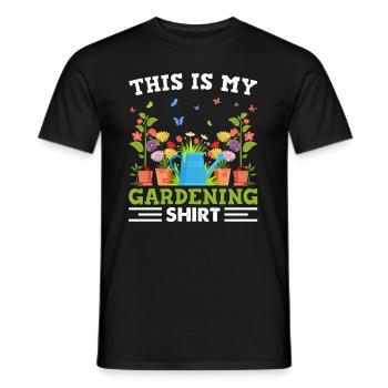 Jardiner avec chaque graine, je voyais mon - T-shirt homme - noir - Devant - AI Model Male 178 light (178cm)