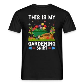 Jardiner avec chaque graine, je voyais mon - T-shirt homme - noir - Devant - AI Model Male 178 light (178cm)