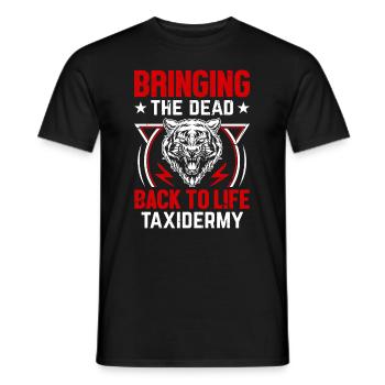Taxidermie - Präparatoren erwecken totes zum Leben - Männer T-Shirt - Schwarz - Vorne - AI Model Male 178 light (178cm)