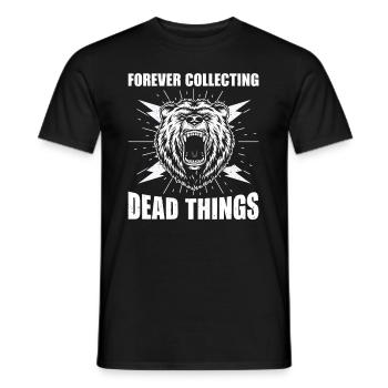 Taxidermie Jagdtrophäe - tote Tiere sammeln - Männer T-Shirt - Schwarz - Vorne - AI Model Male 178 light (178cm)