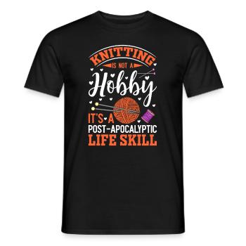 Stricken ist eine Lebenseinstellung - Männer T-Shirt - Schwarz - Vorne - AI Model Male 178 light (178cm)