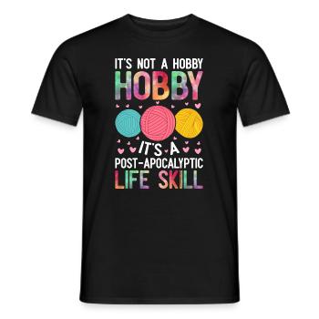 Stricken ist eine Lebenseinstellung - Männer T-Shirt - Schwarz - Vorne - AI Model Male 178 light (178cm)