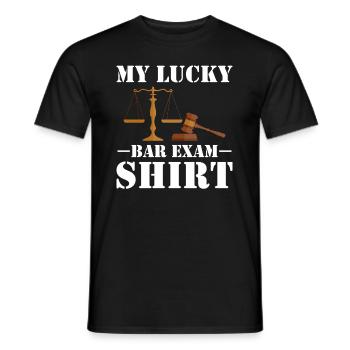 Jurastudent Anwaltsprüfung - Männer T-Shirt - Schwarz - Vorne - AI Model Male 178 light (178cm)