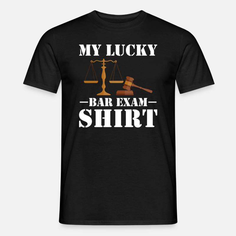 Jurastudent Anwaltsprüfung - Männer T-Shirt - Schwarz