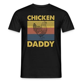 Chicky Daddy-For all cocks in the basket - Men's T-Shirt - black - Front - AI Model Male 178 light (178cm)