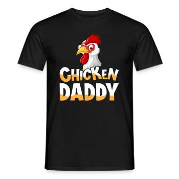 Chicky Daddy-For all cocks in the basket - Men's T-Shirt - black - Front - AI Model Male 178 light (178cm)
