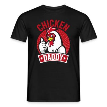 Chicky Daddy-For all cocks in the basket - Men's T-Shirt - black - Front - AI Model Male 178 light (178cm)
