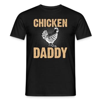 Chicky Daddy-For all cocks in the basket - Men's T-Shirt - black - Front - AI Model Male 178 light (178cm)