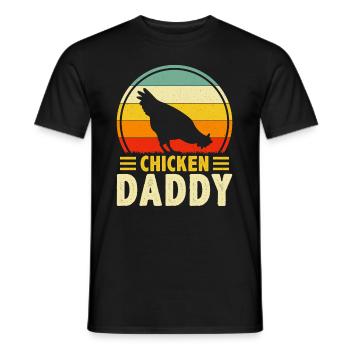 Chicky Daddy-For all cocks in the basket - Men's T-Shirt - black - Front - AI Model Male 178 light (178cm)