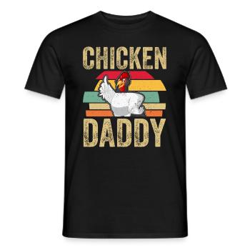 Chicky Daddy-For all cocks in the basket - Men's T-Shirt - black - Front - AI Model Male 178 light (178cm)