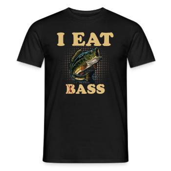 JE MANGE DU (B)ASS - T-shirt homme - noir - Devant - AI Model Male 178 light (178cm)