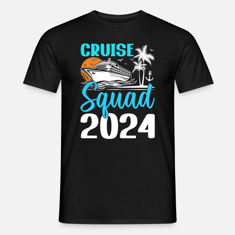 Kreuzfahrtkommando 2024 - Männer T-Shirt - Schwarz