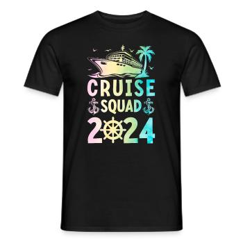 Kreuzfahrt Reise 2024 Familienurlaub - Männer T-Shirt - Schwarz - Vorne - AI Model Male 178 light (178cm)