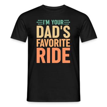 Le véhicule préféré de votre père - T-shirt homme - noir - Devant - AI Model Male 178 light (178cm)