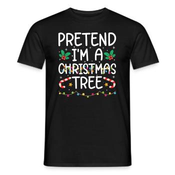 Je suis un sapin de Noël Noël - T-shirt homme - noir - Devant - AI Model Male 178 light (178cm)