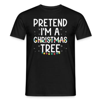 Je suis un sapin de Noël Noël - T-shirt homme - noir - Devant - AI Model Male 178 light (178cm)