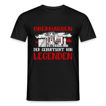 Oberhausen Der Geburtsort Von Legenden - Männer T-Shirt - Schwarz - Vorne - AI Model Male 178 light (178cm)