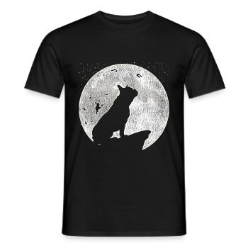 Bulldog français - T-shirt homme - noir - Devant - AI Model Male 178 light (178cm)