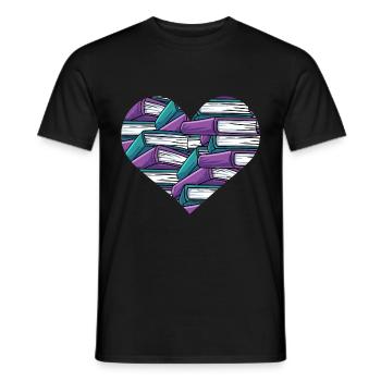 Lesen - Männer T-Shirt - Schwarz - Vorne - AI Model Male 178 light (178cm)