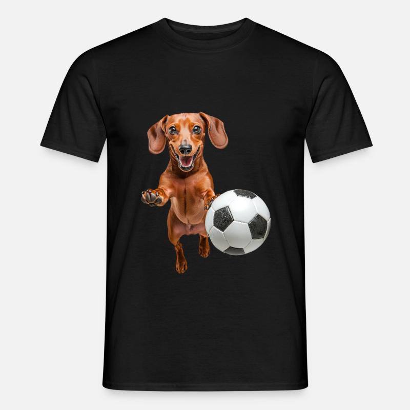 Dackel - Männer T-Shirt - Schwarz