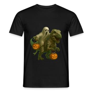 T-Rex - Männer T-Shirt - Schwarz - Vorne - AI Model Male 178 light (178cm)