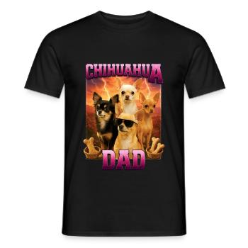 Chihuahua - Männer T-Shirt - Schwarz - Vorne - AI Model Male 178 light (178cm)