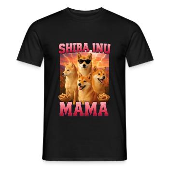 Shiba Inu - Männer T-Shirt - Schwarz - Vorne - AI Model Male 178 light (178cm)