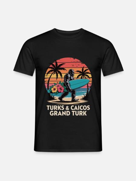 Turks- und Caicosinseln - Männer T-Shirt - Schwarz