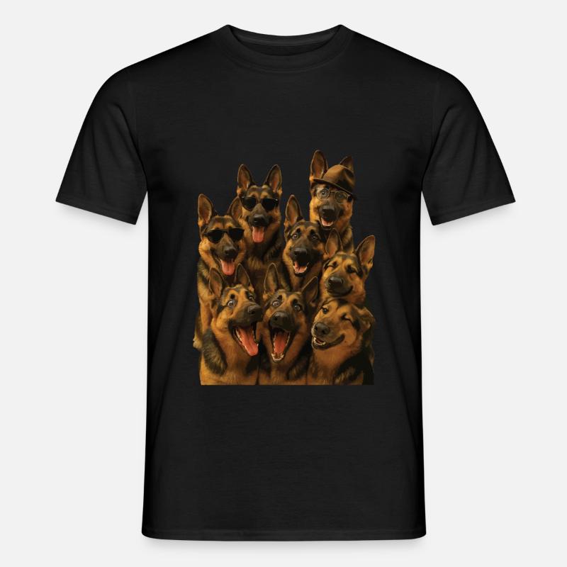 Deutscher Schäferhund - Männer T-Shirt - Schwarz