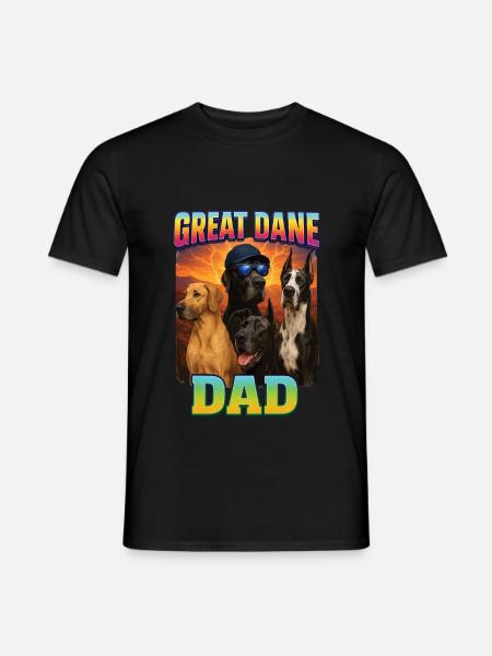 Deutsche Dogge - Männer T-Shirt - Schwarz