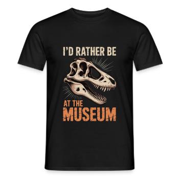 Museum - Männer T-Shirt - Schwarz - Vorne - AI Model Male 178 light (178cm)