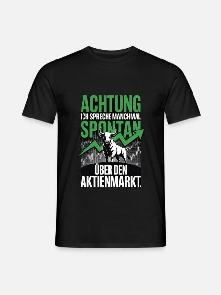 Actions Pension Dividende Bourse - T-shirt homme - noir