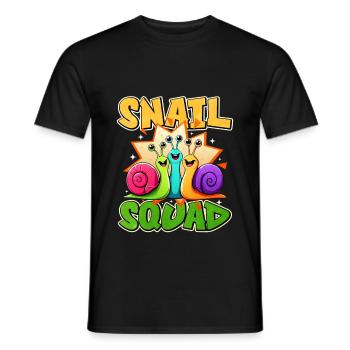 Schnecke - Männer T-Shirt - Schwarz - Vorne - AI Model Male 178 light (178cm)