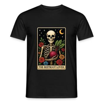 Beetroot Tarot - Men's T-Shirt - black - Front - AI Model Male 178 light (178cm)