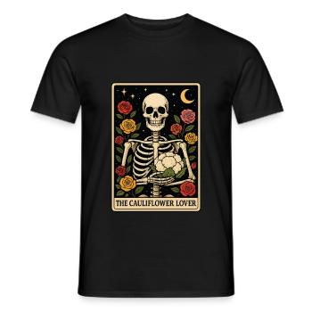 Tarot de chou-fleur - T-shirt homme - noir - Devant - AI Model Male 178 light (178cm)