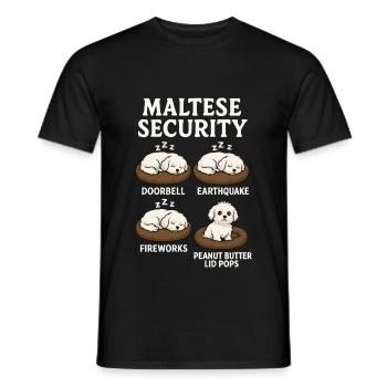 Maltais - T-shirt homme - noir - Devant - AI Model Male 178 light (178cm)