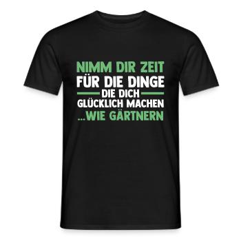 Gartenarbeit Hobbygärtner Gärtner Garten - Männer T-Shirt - Schwarz - Vorne - AI Model Male 178 light (178cm)