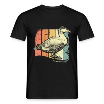 Farm with ducks - Men's T-Shirt - black - Front - AI Model Male 178 light (178cm)