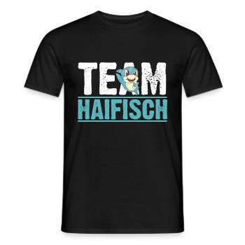Fische Haifisch - Männer T-Shirt - Schwarz - Vorne - AI Model Male 178 light (178cm)